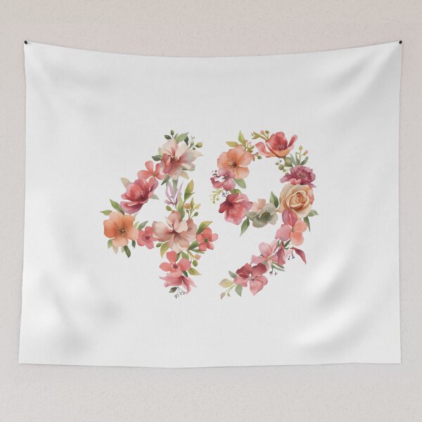 Item preview, 49th birthday flowers  watercolor. designed and sold by uunaa.