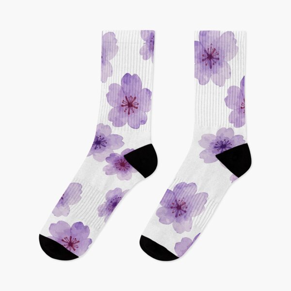 Item preview, Purple Watercolor Flower Pattern - Elegant Blossom Design designed and sold by RidaSalArt.