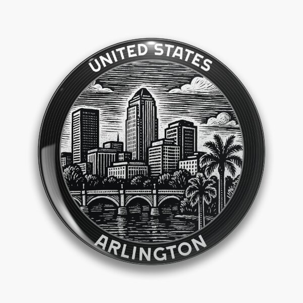 Item preview, Arlington USA Linocut Style  designed and sold by Thistle-TShop.