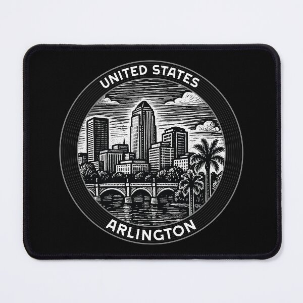 Item preview, Arlington USA Linocut Style designed and sold by Thistle-TShop.