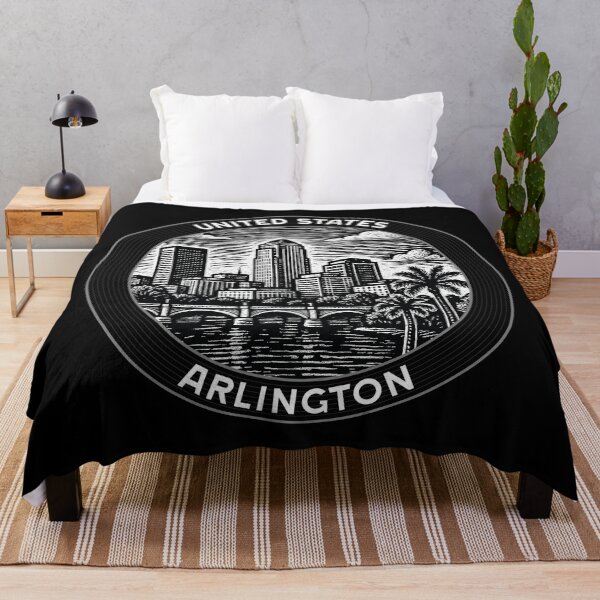 Item preview, Arlington USA Linocut Style  designed and sold by Thistle-TShop.
