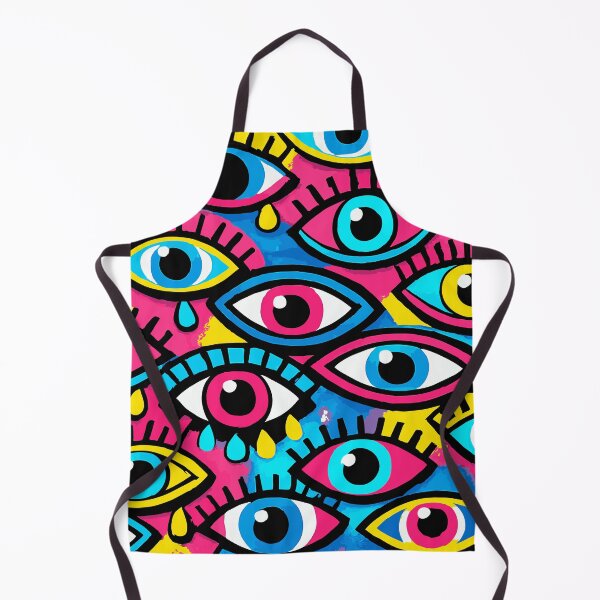 Item preview, Maximalist Crying Eye Pattern - Vibrant Hand Drawn Pop Art Abstract designed and sold by Far Out Goods.