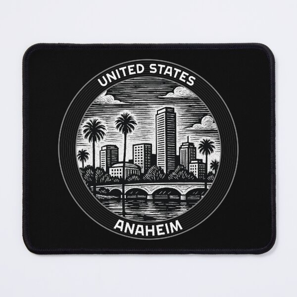 Item preview, Anaheim USA Linocut Style designed and sold by Thistle-TShop.