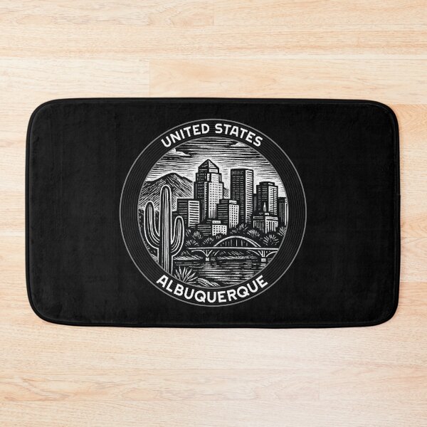 Item preview, Albuquerque USA Linocut Style  designed and sold by Thistle-TShop.