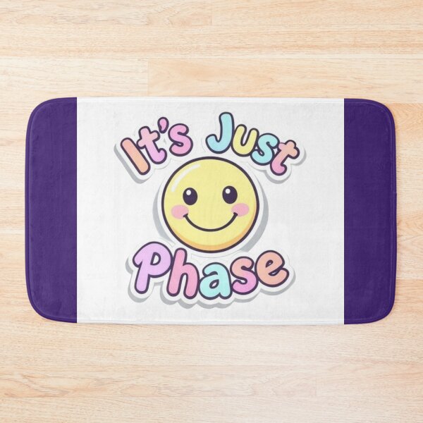 Item preview, It's Just a Phase Cute Smiley Gen Z Aesthetic Minimal T-Shirt Design designed and sold by 1TruthMatrix.
