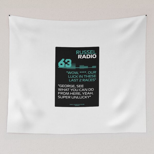 Item preview, Our luck in these last 2 races - #GR63 F1 Team Radio designed and sold by Heybratan.
