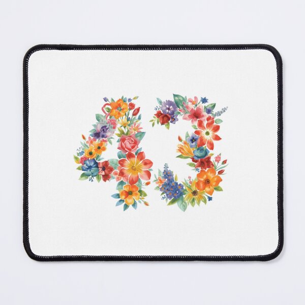 Item preview, 43rd birthday flowers  watercolor. designed and sold by uunaa.