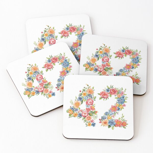 Item preview, 42nd birthday flowers  watercolor. designed and sold by uunaa.