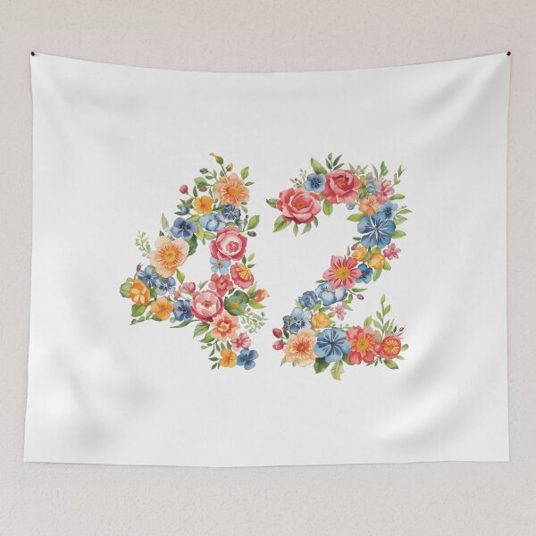 Item preview, 42nd birthday flowers  watercolor. designed and sold by uunaa.