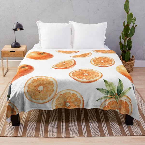 Item preview, Seamless Watercolor Orange Pattern – Fresh Citrus Fruit Aesthetic Summer Design designed and sold by RidaSalArt.