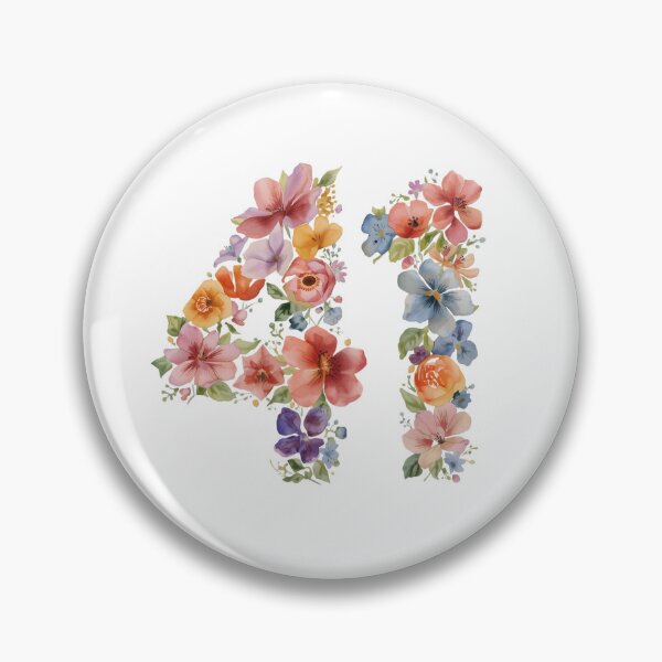 Item preview, 41st birthday flowers  watercolor. designed and sold by uunaa.