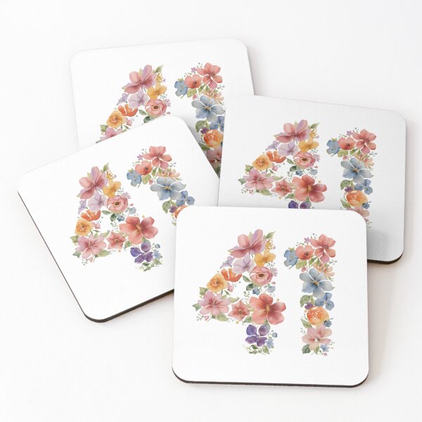 Item preview, 41st birthday flowers  watercolor. designed and sold by uunaa.