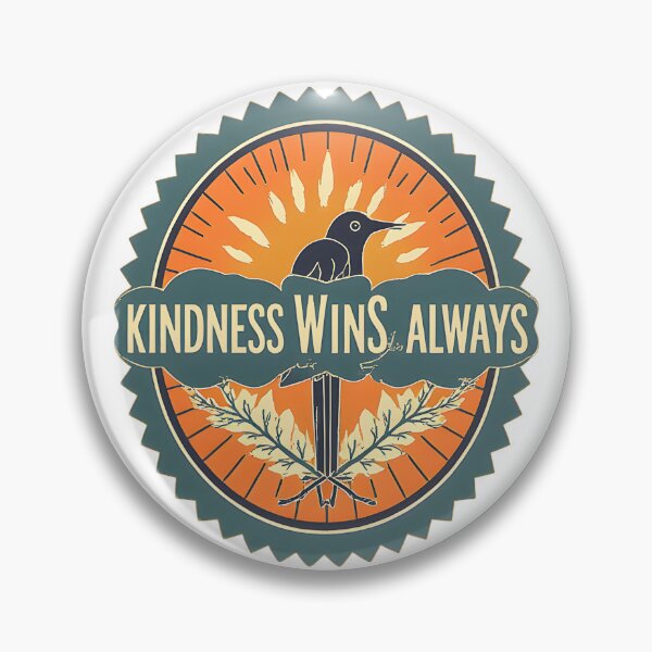 Item preview, Kindness Wins Always Vintage Badge Design – Positive Quote T-Shirt designed and sold by Kavya Art.