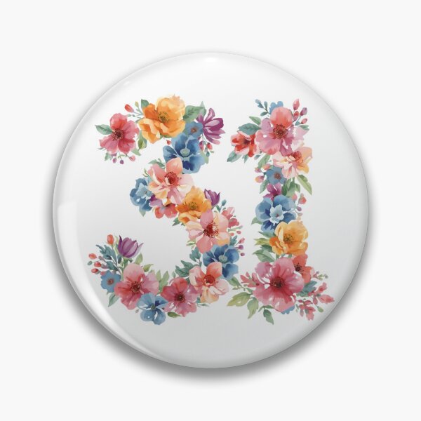 Item preview, 31st birthday flowers  watercolor. designed and sold by uunaa.