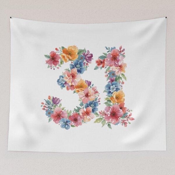 Item preview, 31st birthday flowers  watercolor. designed and sold by uunaa.