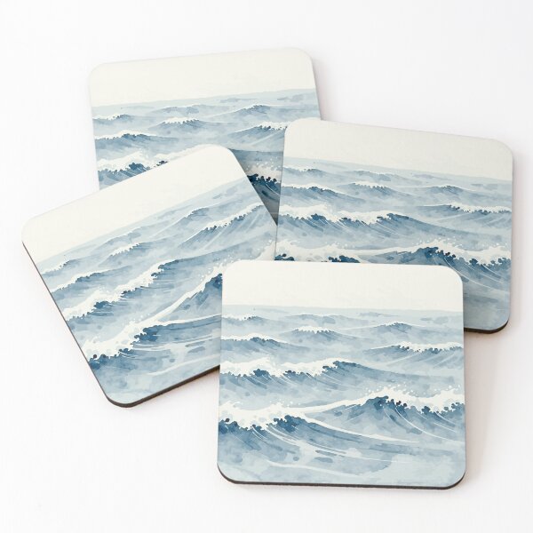 Item preview, Calming Watercolor Ocean Waves designed and sold by RidaSalArt.