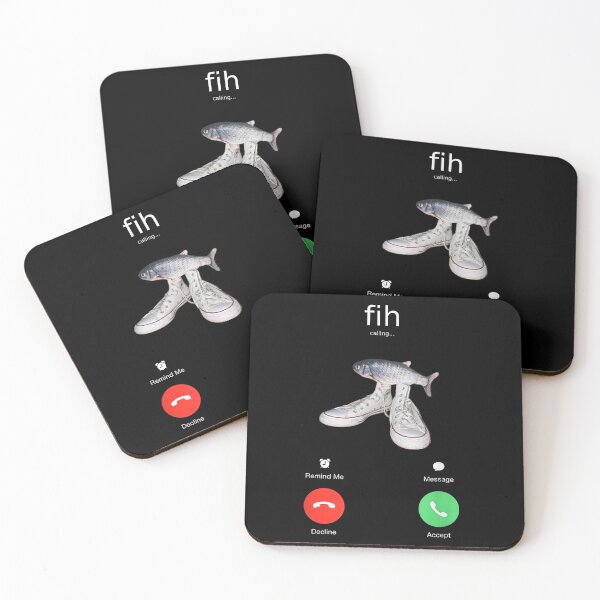 Item preview, Fih Calling Remind me Message Decline Accept Phone Call Fish designed and sold by Alluka Brand.
