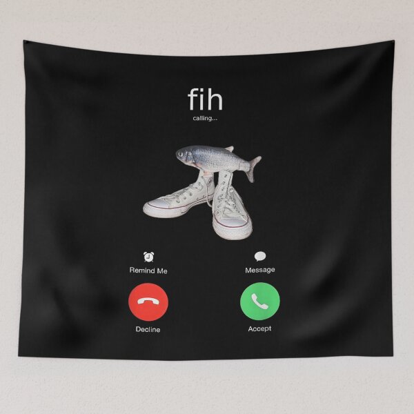 Item preview, Fih Calling Remind me Message Decline Accept Phone Call Fish designed and sold by Alluka Brand.