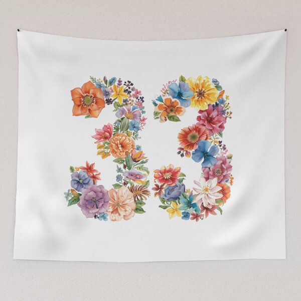 Item preview, 33rd birthday flowers  watercolor. designed and sold by uunaa.