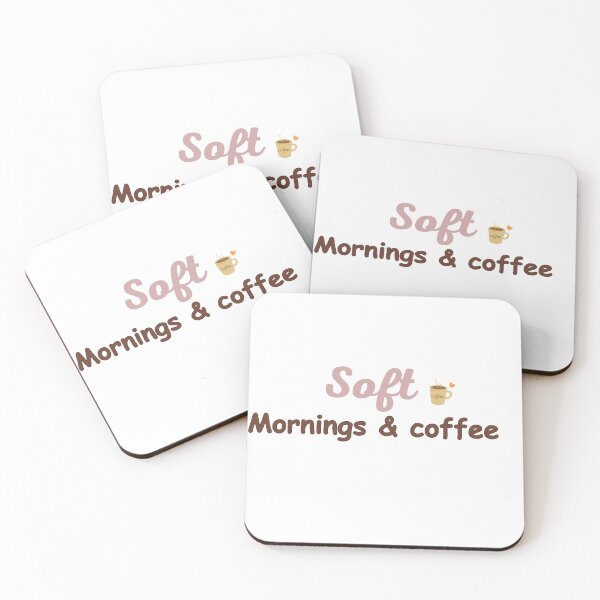 Item preview, Soft Mornings & Coffee Aesthetic Design | Cozy Lifestyle Quote designed and sold by batoot1.