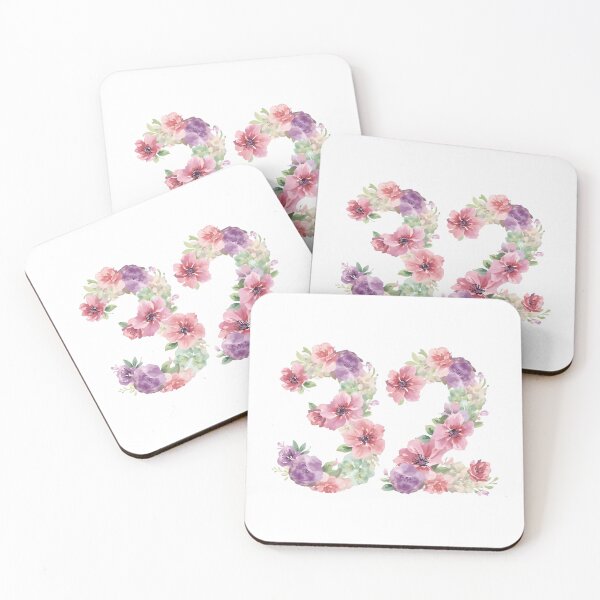 Item preview, 32nd birthday flowers  watercolor. designed and sold by uunaa.