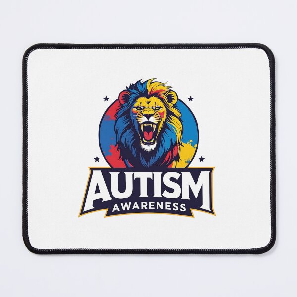 Item preview, Roaring Lion – Autism Awareness & Pride, Autism Dad Gift Design designed and sold by MindScience4You.