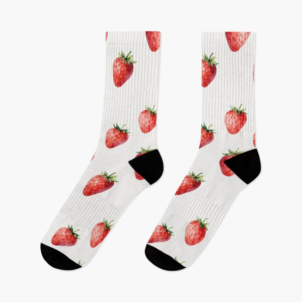 Item preview, Fresh and Juicy Watercolor Strawberry Pattern designed and sold by RidaSalArt.