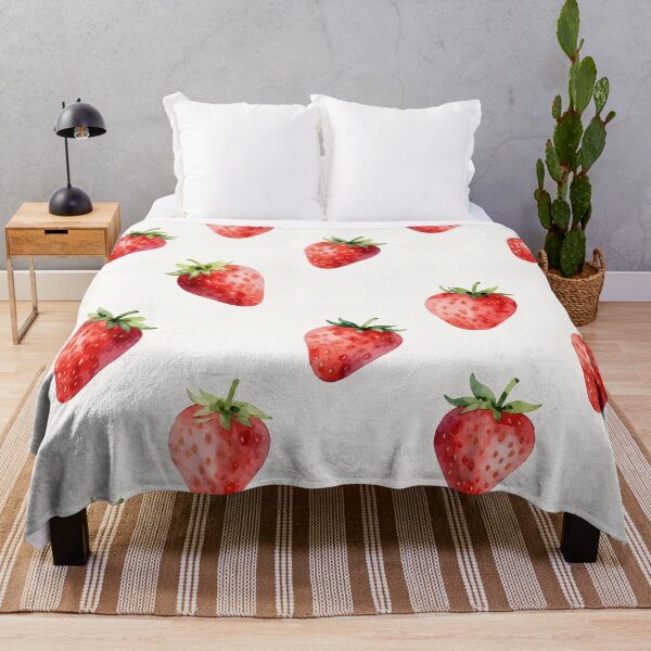 Item preview, Fresh and Juicy Watercolor Strawberry Pattern designed and sold by RidaSalArt.