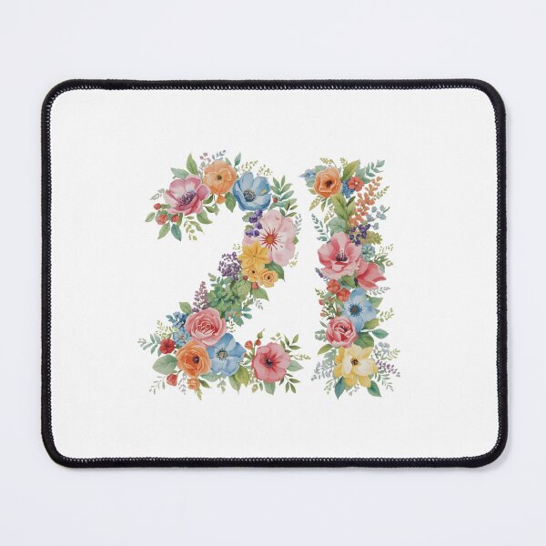 Item preview, 21st birthday flowers  watercolor. designed and sold by uunaa.
