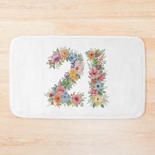 Item preview, 21st birthday flowers  watercolor. designed and sold by uunaa.