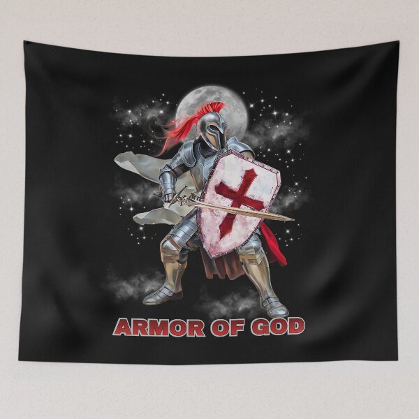Item preview, Armor of God the Midnight Warrior designed and sold by Tripp Art Studio.