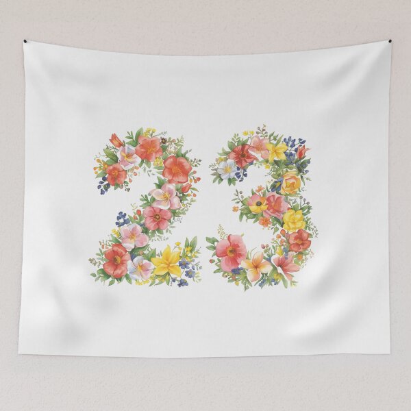 Item preview, 23rd birthday flowers  watercolor. designed and sold by uunaa.