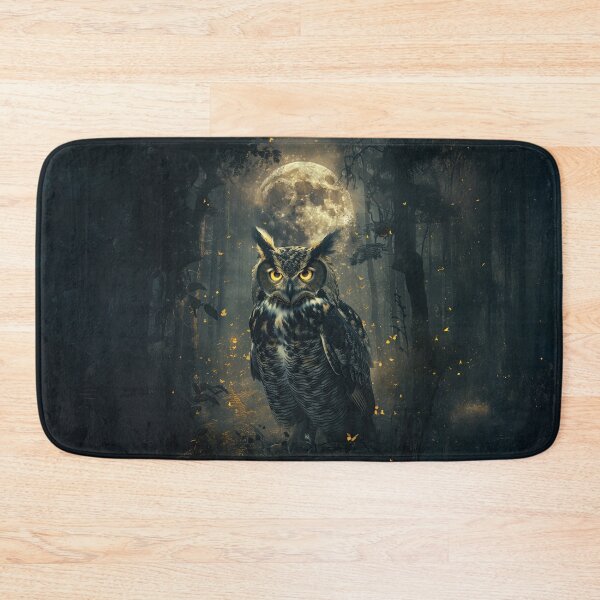 Item preview, Moon Guardian Owl with Golden Eyes designed and sold by Erika Kaisersot.