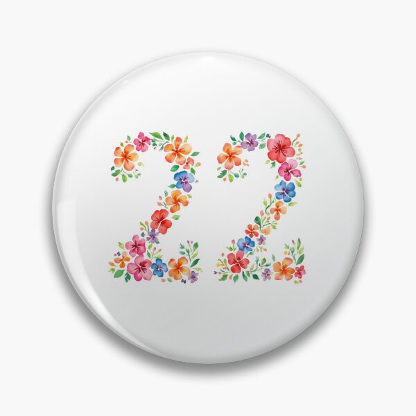 Item preview, 22nd birthday flowers  watercolor. designed and sold by uunaa.