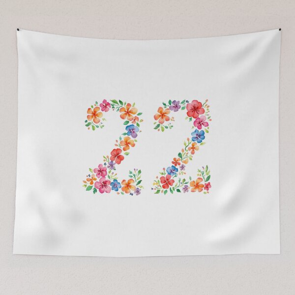 Item preview, 22nd birthday flowers  watercolor. designed and sold by uunaa.