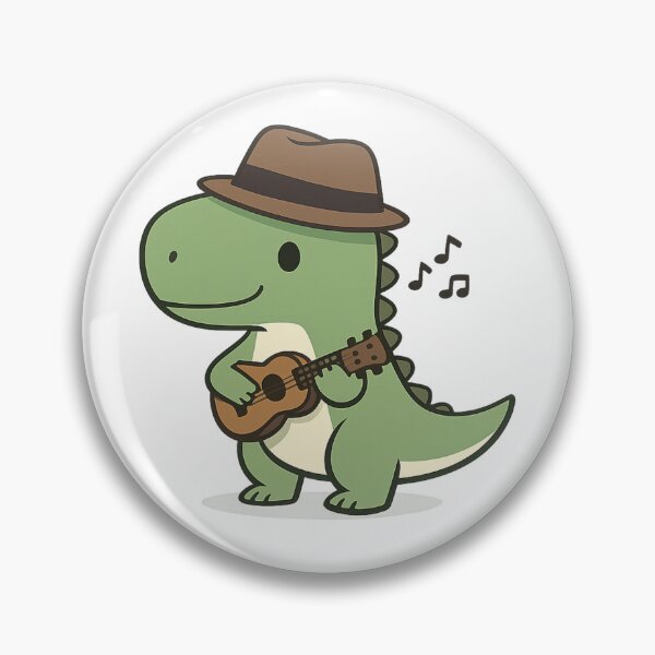Item preview, Ukulele Dino – Fedora Hat Design designed and sold by Dogandesighn.