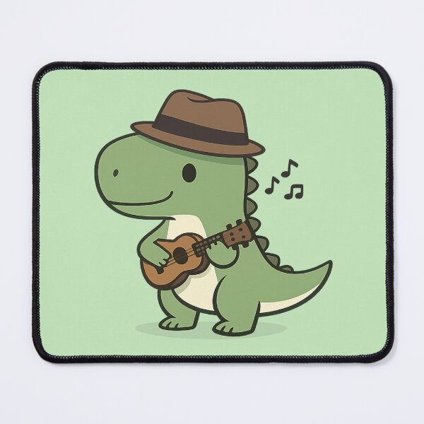 Item preview, Ukulele Dino – Fedora Hat Design designed and sold by Dogandesighn.