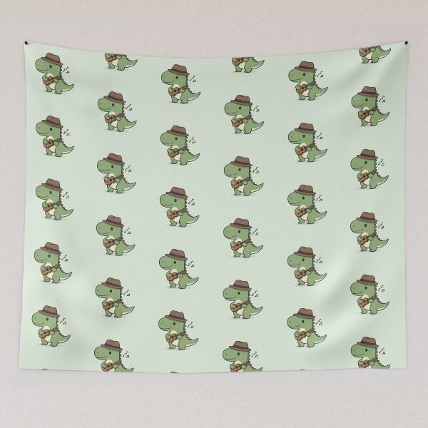 Item preview, Ukulele Dino – Fedora Hat Design designed and sold by Dogandesighn.