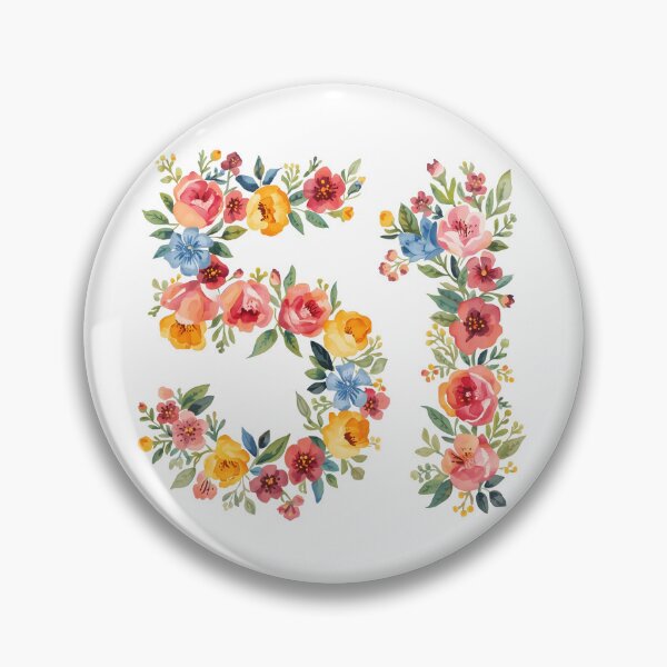 Item preview, 51st birthday flowers  watercolor. designed and sold by uunaa.