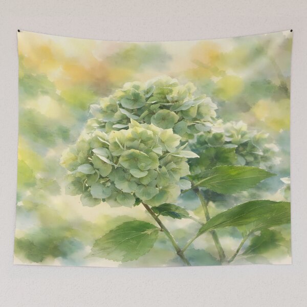 Item preview, Green Hydrangeas in Bloom designed and sold by cuprum.