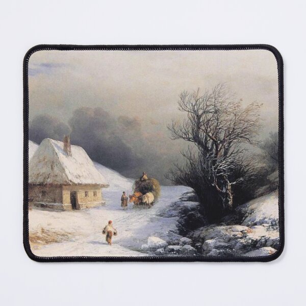 Item preview, Little Russian Ox Cart in Winter designed and sold by SharonTheFirst.