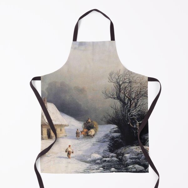 Item preview, Little Russian Ox Cart in Winter designed and sold by SharonTheFirst.