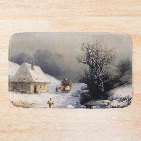 Item preview, Little Russian Ox Cart in Winter designed and sold by SharonTheFirst.