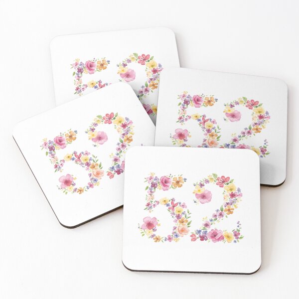 Item preview, 52nd birthday flowers  watercolor. designed and sold by uunaa.