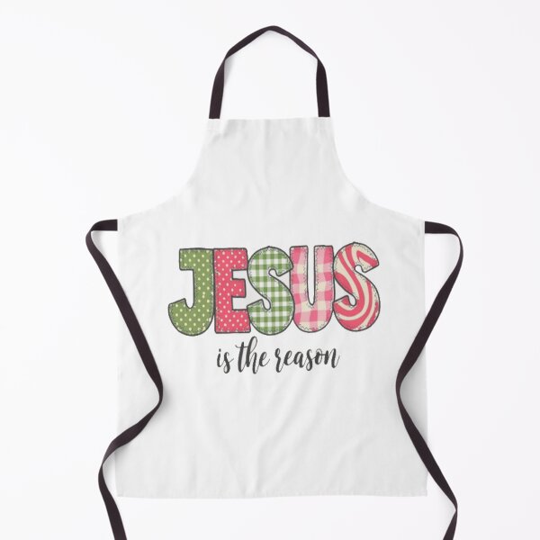 Item preview, Festive “Jesus Is the Reason” Patchwork Christian Christmas Design for Faith & Holiday Lovers designed and sold by Bright Nest Studio.