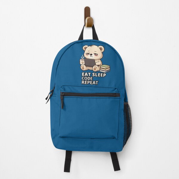 Item preview, Eat Sleep Code Repeat - Bear Programmer Coding Meme designed and sold by DONT ASK CLUB.