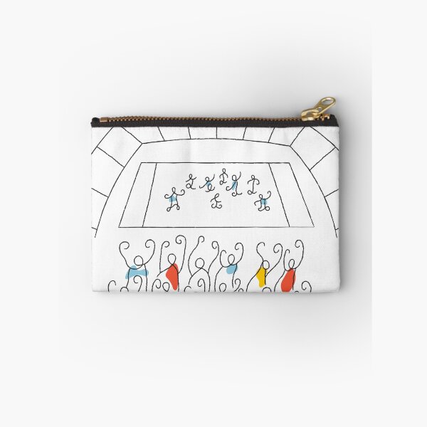 Item preview, Minimalist Football Stadium with Fans Stick People Illustration designed and sold by missbobbit.