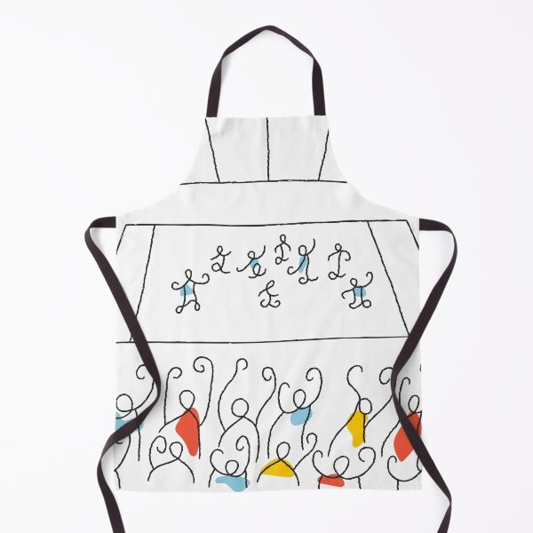 Item preview, Minimalist Football Stadium with Fans Stick People Illustration designed and sold by missbobbit.
