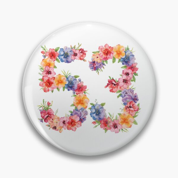 Item preview, 53rd birthday flowers  watercolor. designed and sold by uunaa.
