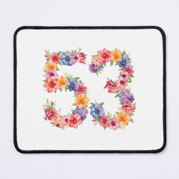 Item preview, 53rd birthday flowers  watercolor. designed and sold by uunaa.